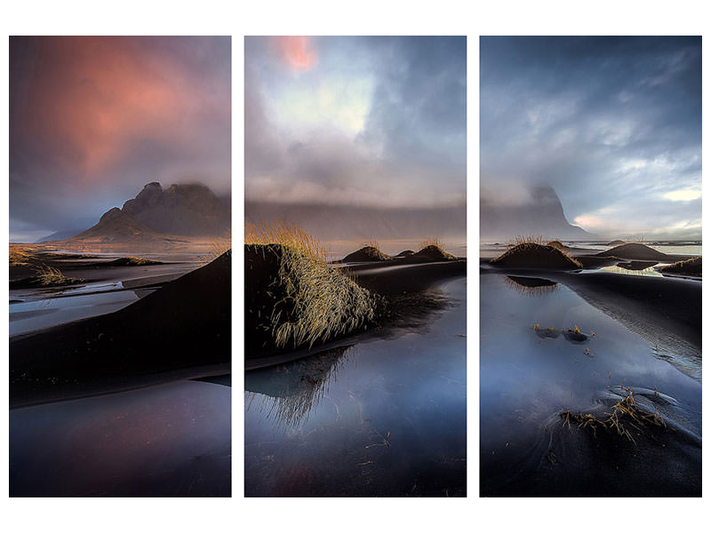 3-piece-canvas-print-black-beach