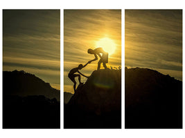 3-piece-canvas-print-climbing-in-the-mountains