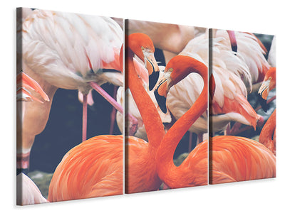 3-piece-canvas-print-colorful-flamingos