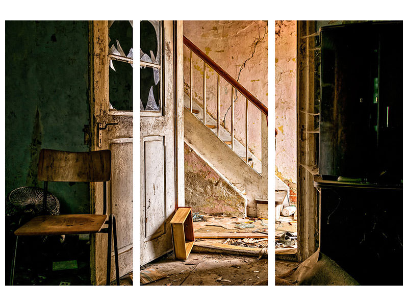 3-piece-canvas-print-crumbled-stairs