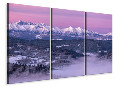 3-piece-canvas-print-dawn-tatra-mountains