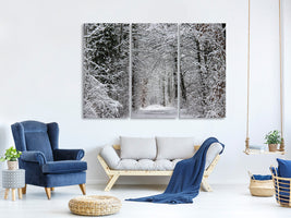 3-piece-canvas-print-enchanted-winter-forest