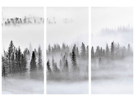 3-piece-canvas-print-foggy-forest