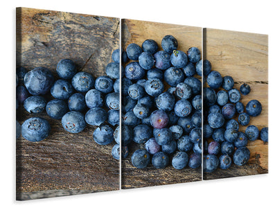 3-piece-canvas-print-fresh-blueberries