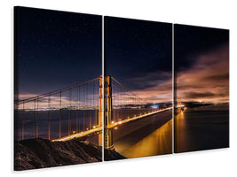 3-piece-canvas-print-golden-gate-to-stars