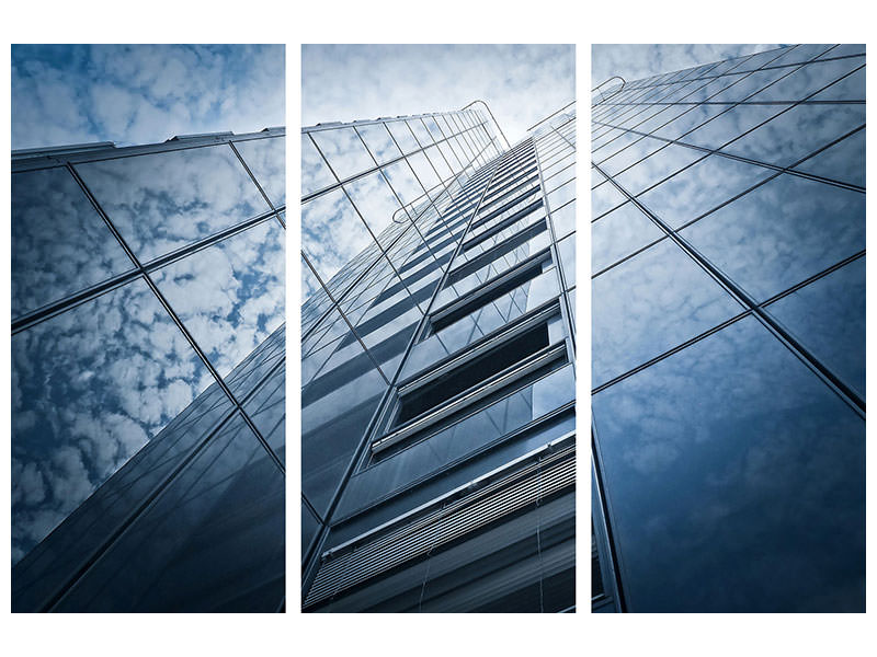 3-piece-canvas-print-high-rise-in-the-clouds