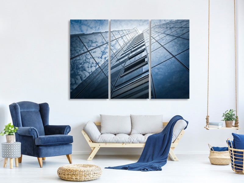 3-piece-canvas-print-high-rise-in-the-clouds