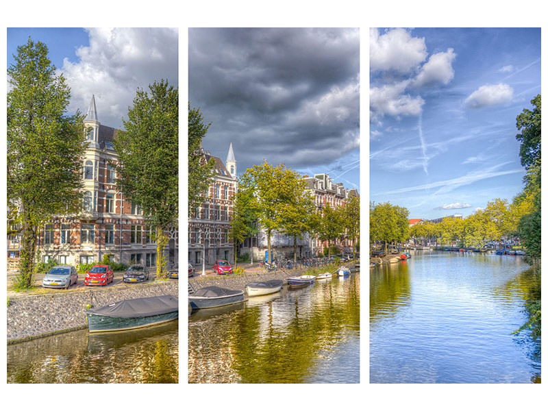 3-piece-canvas-print-idyllic-amsterdam