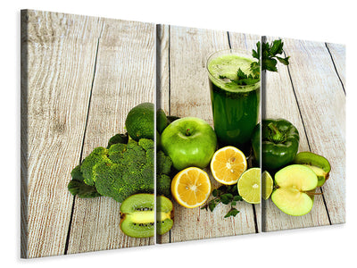 3-piece-canvas-print-ingredients-green-smoothie