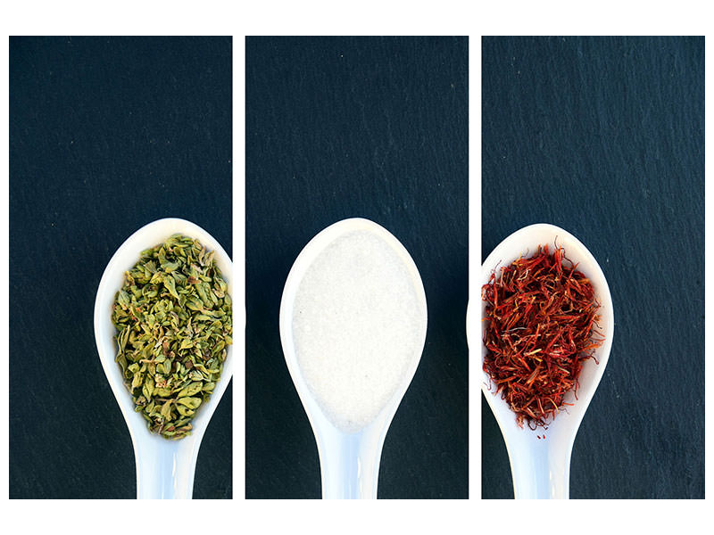 3-piece-canvas-print-italian-spices-in-the-spoon