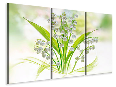 3-piece-canvas-print-lily-of-the-valley-ii