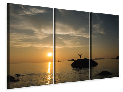 3-piece-canvas-print-love-the-sunset-by-the-sea