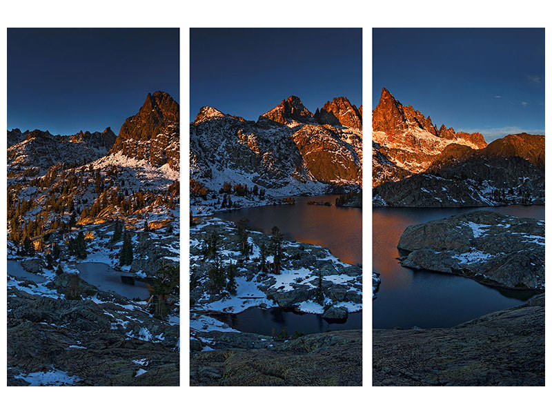 3-piece-canvas-print-minaret-lake-first-light