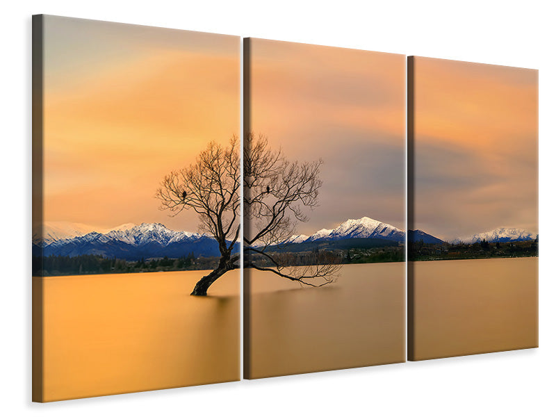 3-piece-canvas-print-morning-glow-of-the-lake-wanaka