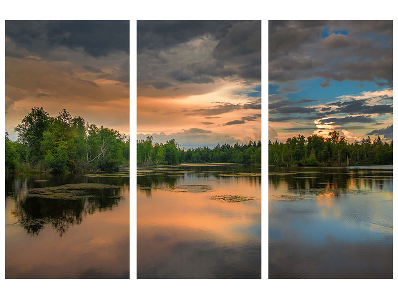 3-piece-canvas-print-mystic-lake