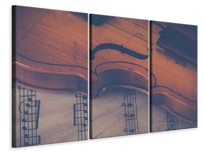 3-piece-canvas-print-old-violin