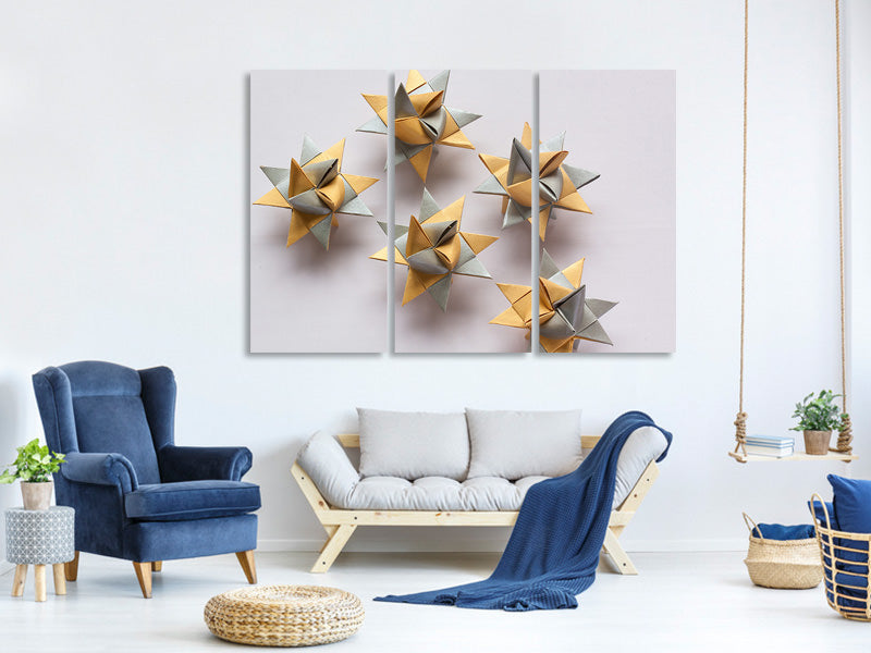 3-piece-canvas-print-origami-stars