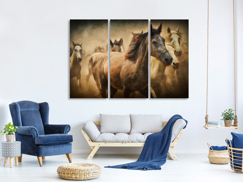 3-piece-canvas-print-painting-wild-horses