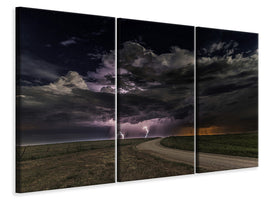 3-piece-canvas-print-prairie-lightning