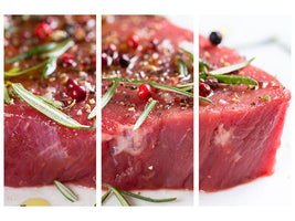 3-piece-canvas-print-raw-meat