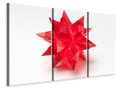 3-piece-canvas-print-red-christmas-star