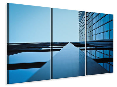3-piece-canvas-print-reflections-of-a-facade