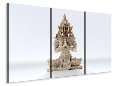 3-piece-canvas-print-sculpture-of-a-buddha