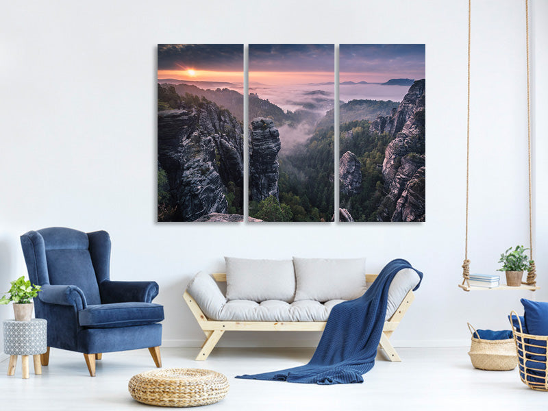 3-piece-canvas-print-sunrise-on-the-rocks