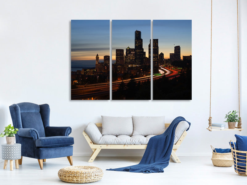 3-piece-canvas-print-sunset-in-seattle