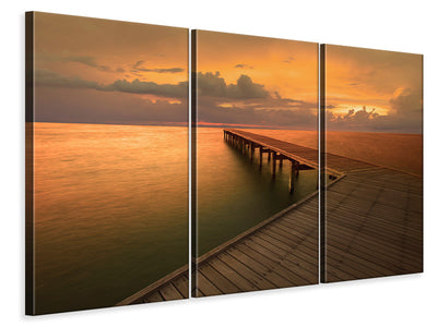 3-piece-canvas-print-the-footbridge-by-the-sea