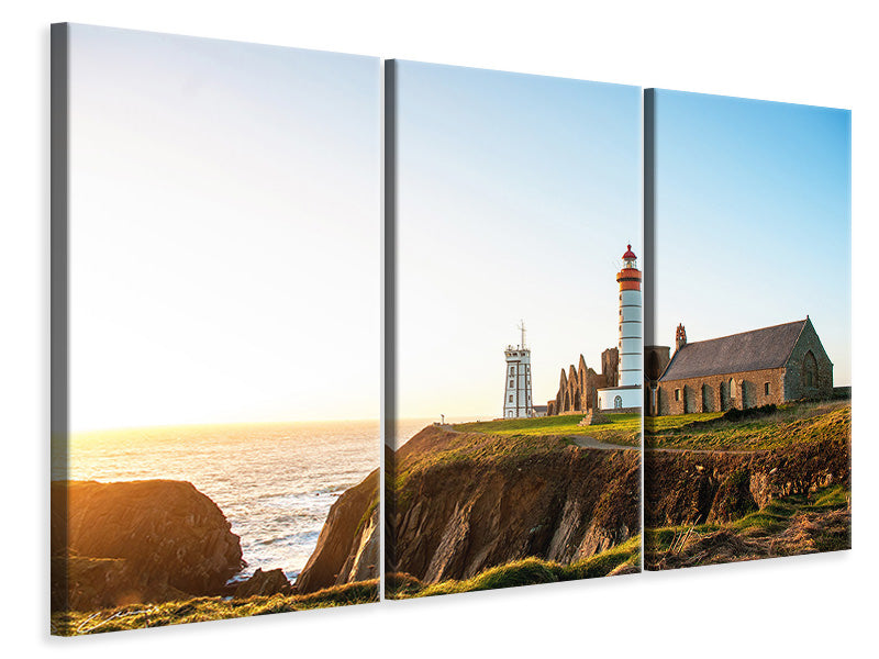 3-piece-canvas-print-the-lighthouse-at-sunrise