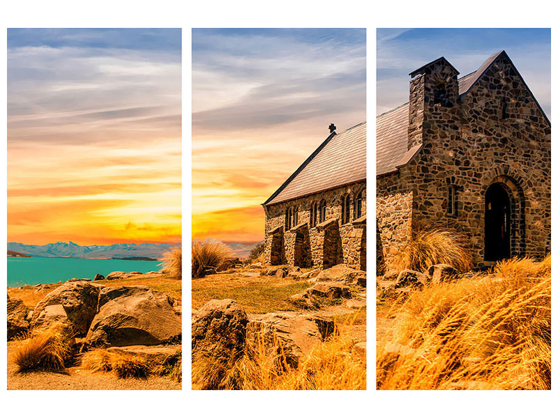 3-piece-canvas-print-the-little-church