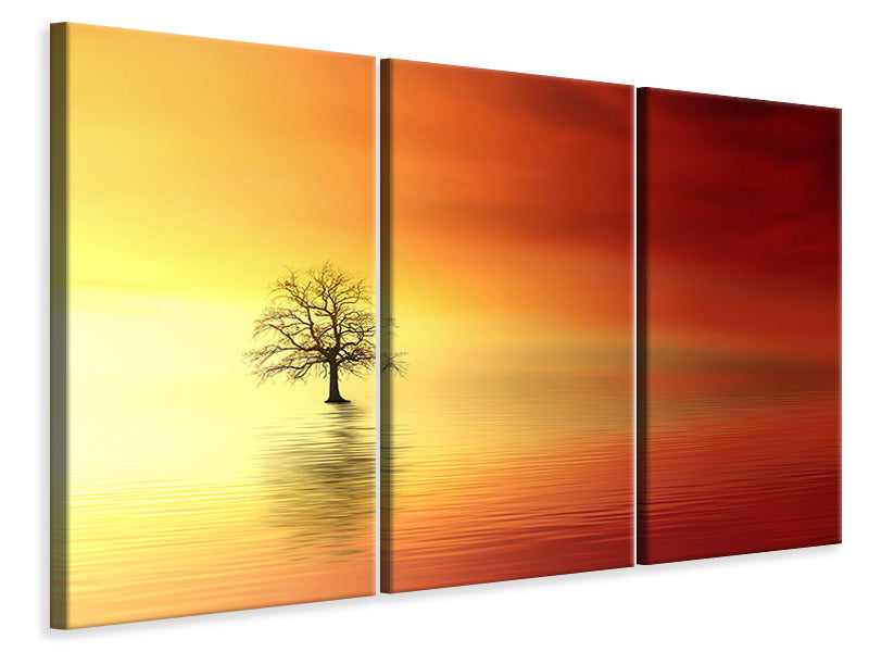 3-piece-canvas-print-the-tree-in-the-water