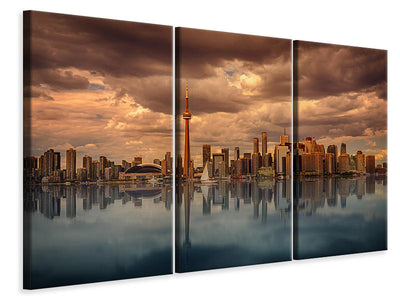 3-piece-canvas-print-toronto-at-dusk