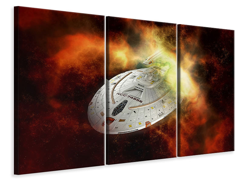 3-piece-canvas-print-ufo-in-space