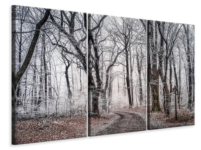 3-piece-canvas-print-wintry-forest