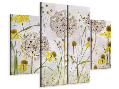 4-piece-canvas-print-alliums-and-heleniums