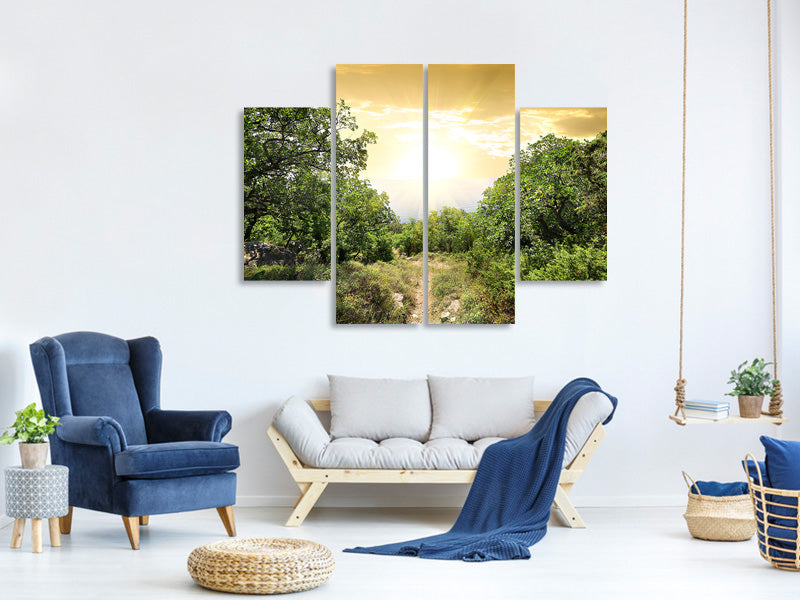 4-piece-canvas-print-at-the-end-of-the-forest