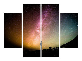 4-piece-canvas-print-at-the-milky-way