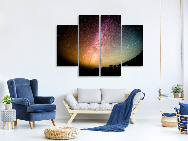 4-piece-canvas-print-at-the-milky-way