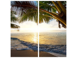 4-piece-canvas-print-beach-view