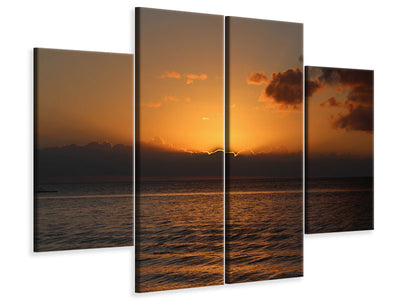 4-piece-canvas-print-beautiful-sunrise-on-the-beach