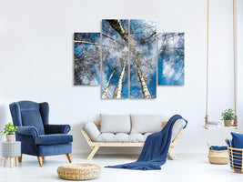 4-piece-canvas-print-birch-crowns