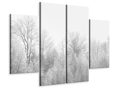 4-piece-canvas-print-birches-in-the-snow