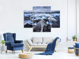 4-piece-canvas-print-blue-diamonds