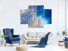 4-piece-canvas-print-blue-rain