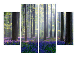 4-piece-canvas-print-bluebells