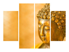4-piece-canvas-print-buddha-head