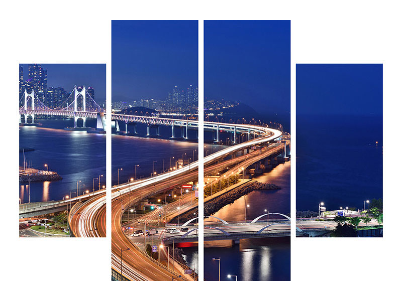 4-piece-canvas-print-busan-south-korea