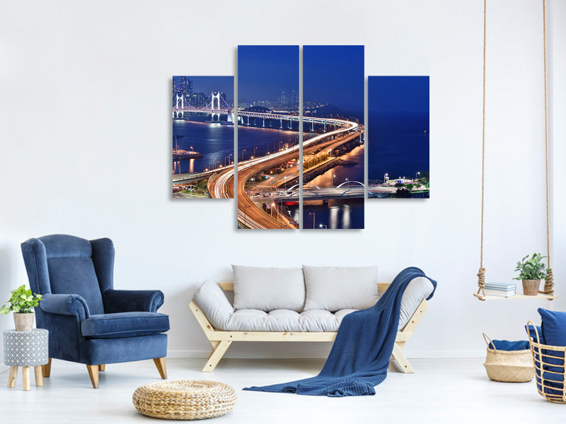 4-piece-canvas-print-busan-south-korea